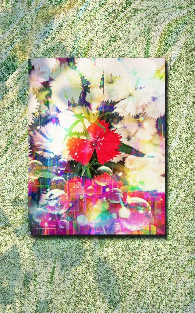 a-2113 望郷、家族への微笑み The Family's Blessing キャンバスアート - F6