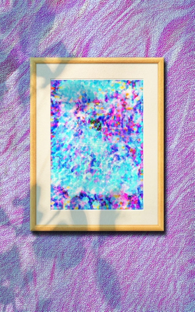 a-1804 春 水と光と風と Spring splash 複製画(プリモアート)