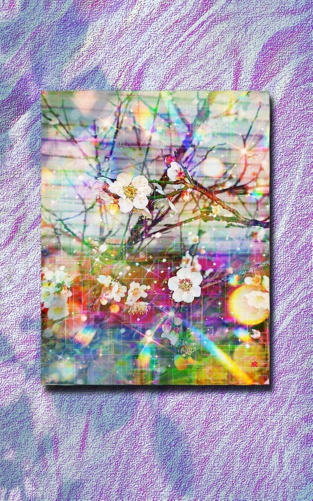 a-1805 春が来た welcome Spring キャンバスアート - F6