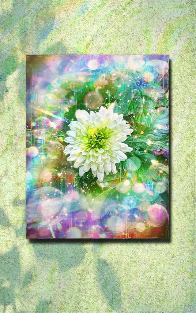 a-2099 白く輝く秋の夢 Divine Autumn Hallucination キャンバスアート - F6