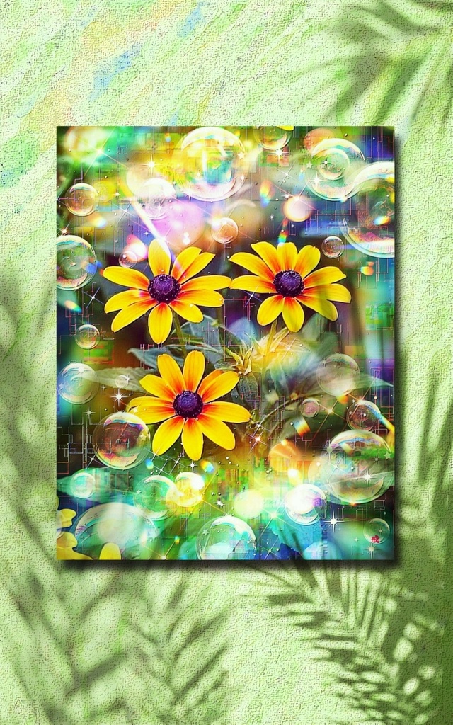 a-2271 夏の光彩 Blooms of Summer Dreams キャンバスアート - F6