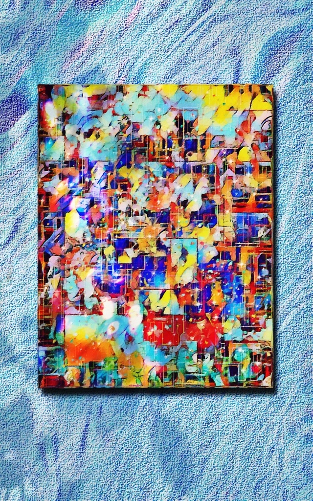 a-1812 リフレクションと幻想の壁 phantom wall キャンバスアート - F6