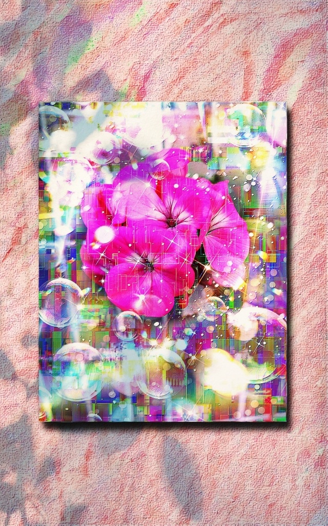 a-2092 花の温もり Warmth of daylight キャンバスアート - F6