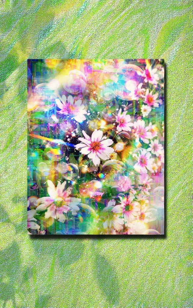 a-2083 優美な朝に Beautiful morning キャンバスアート - F6
