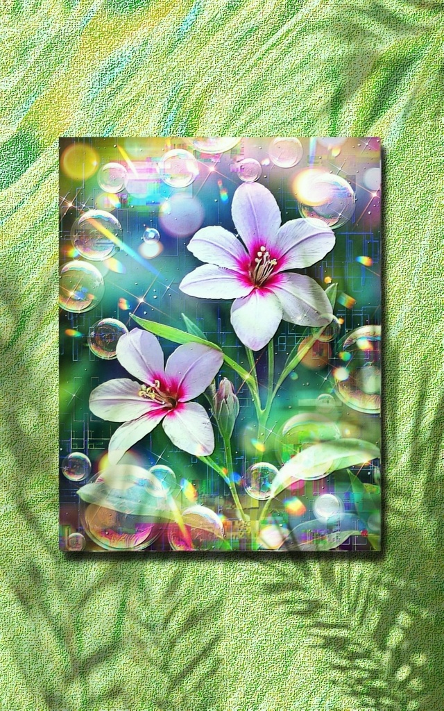 a-2282 夏の聖域 Sanctuary of Summer Serenity キャンバスアート - F6