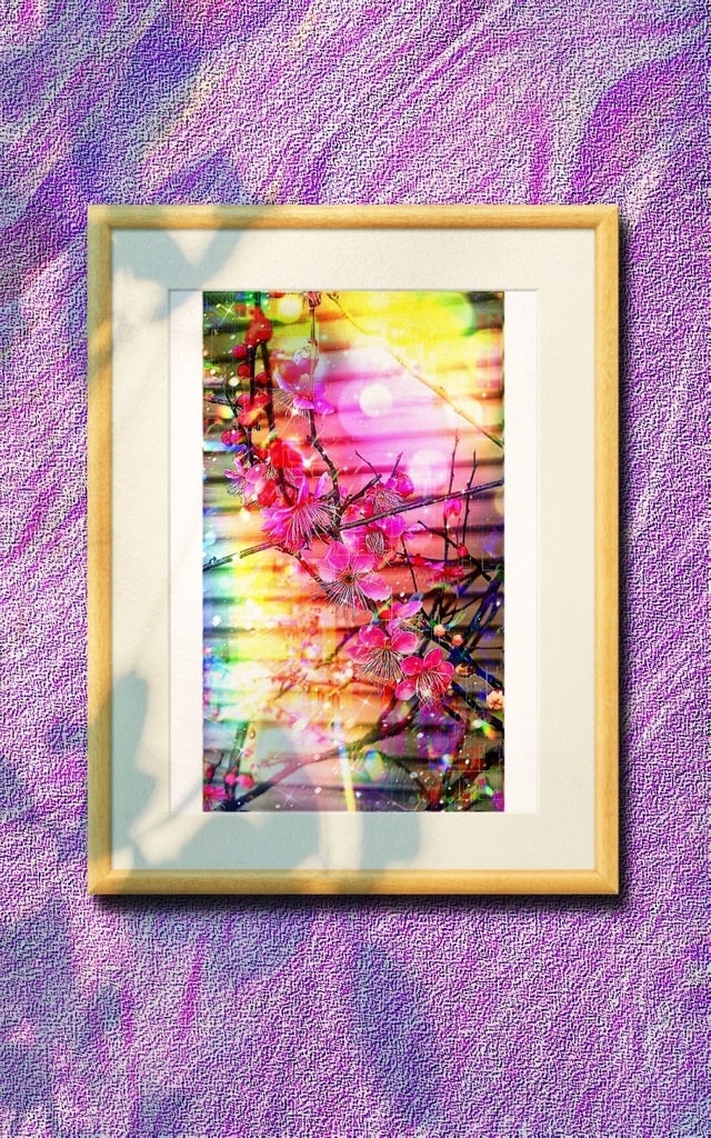 a-1823 朧 梅 希望 pink cherry’s hopes 複製画(プリモアート)