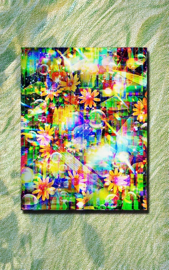 a-2062 万華鏡から覗く季節 Season of kaleidoscope キャンバスアート - F6