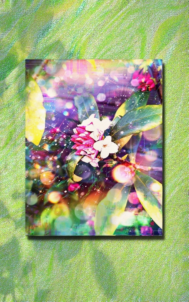 a-1827 春芽吹く香り Spring perfume キャンバスアート - F6