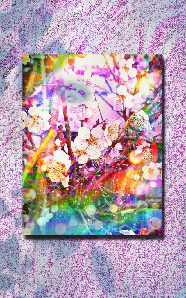a-1829 春の覚え dawn of spring キャンバスアート - F6