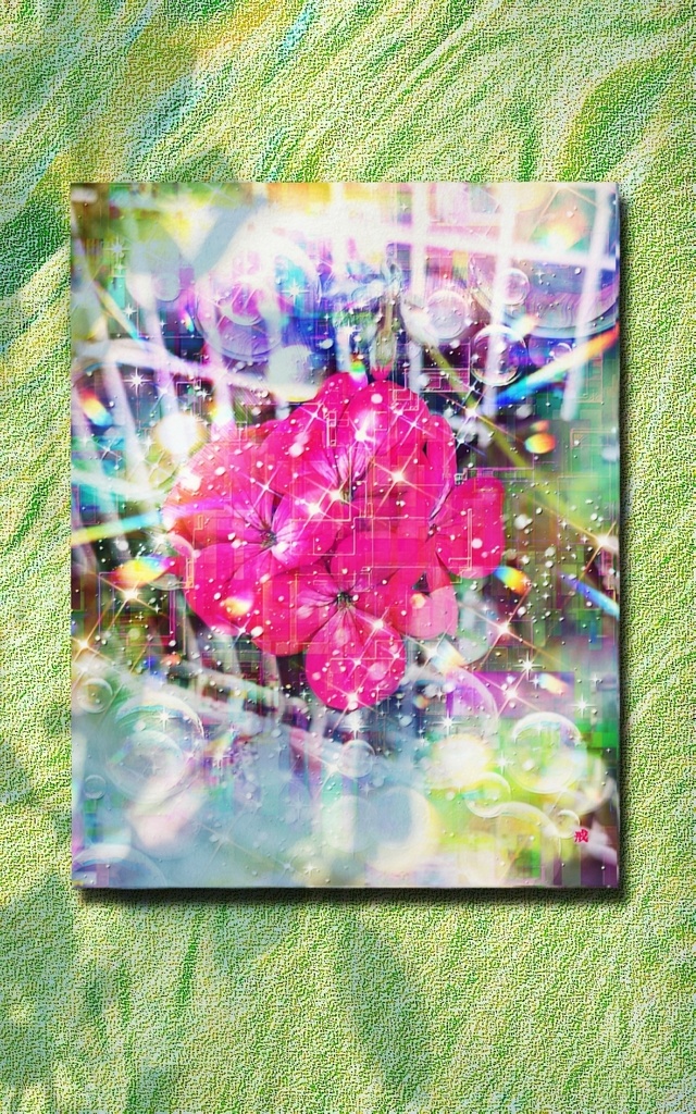 a-2052 軒先の優 Embrace of Cozy Serenity キャンバスアート - F6