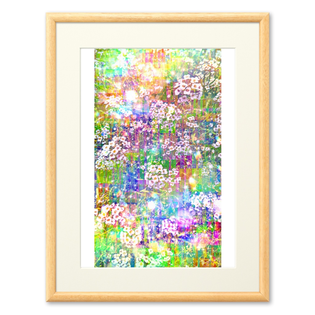 a-2044 スリット越しの緑 Eternal line 複製画(プリモアート)