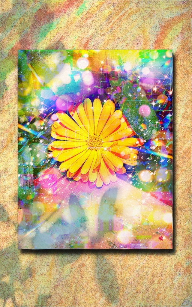 a-1849 慈愛と太陽 Sun of goddess キャンバスアート - F6