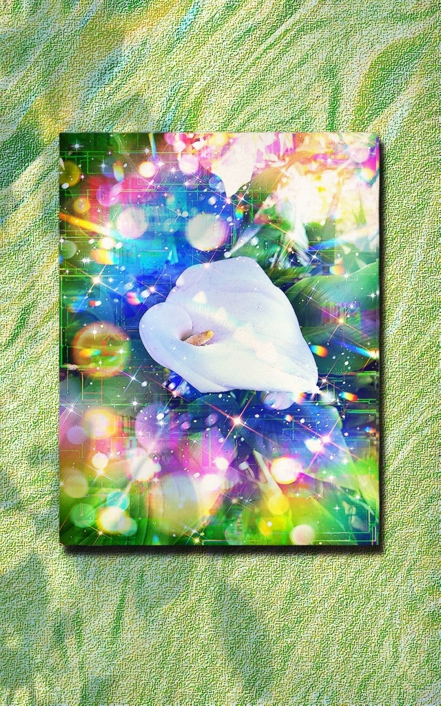a-2010 光の白 Ethereal Moonlight キャンバスアート - F6