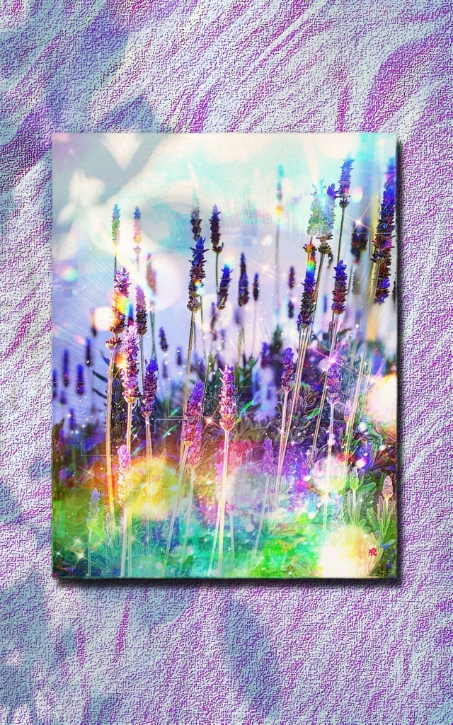 a-1857 藤色の夢 Gentle purple キャンバスアート - F6