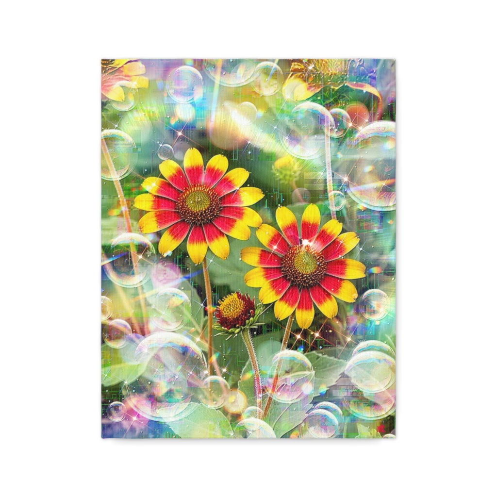 a-2319 錦秋に咲く心の花 Autumn’s Heartfelt Blossoms キャンバスアート - F6