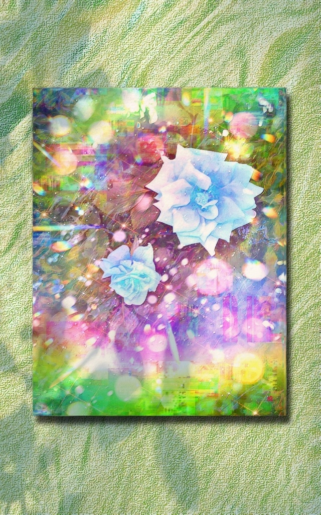 a-1988 碧く浮ぶ斎 In the azure shrine キャンバスアート - F6