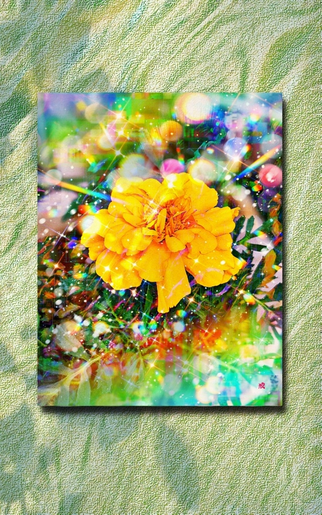a-1866 可愛い野花 Lovely Flower キャンバスアート - F6