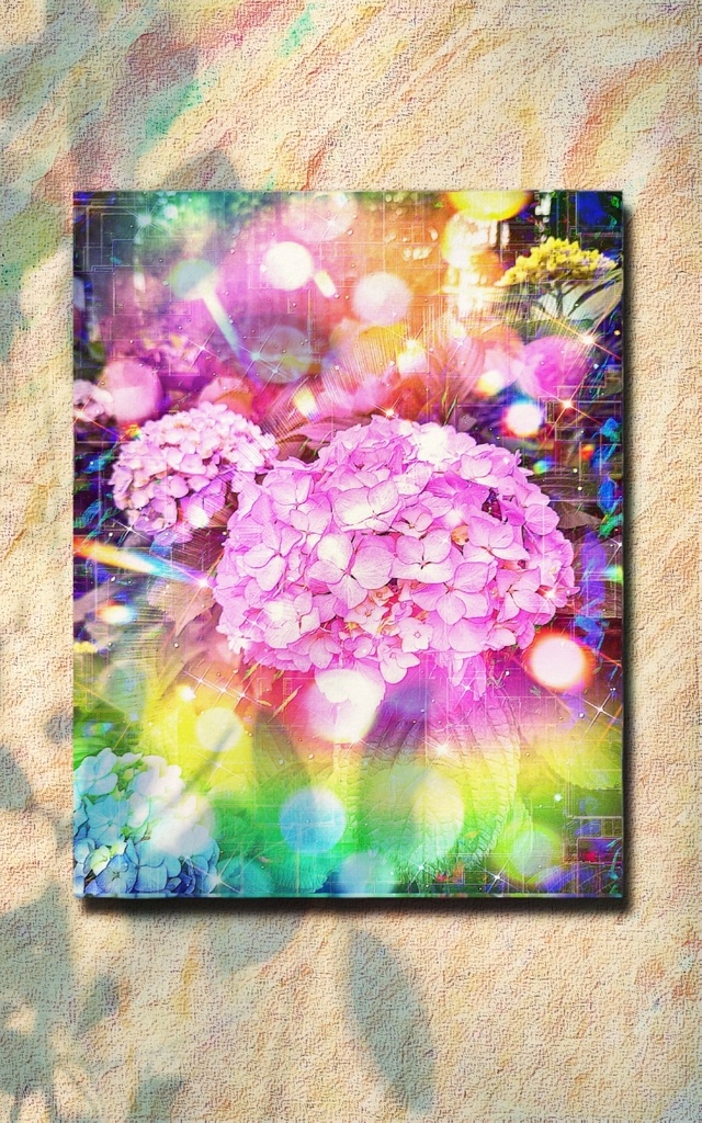 a-1948 紫陽花 Summer mirage キャンバスアート - F6