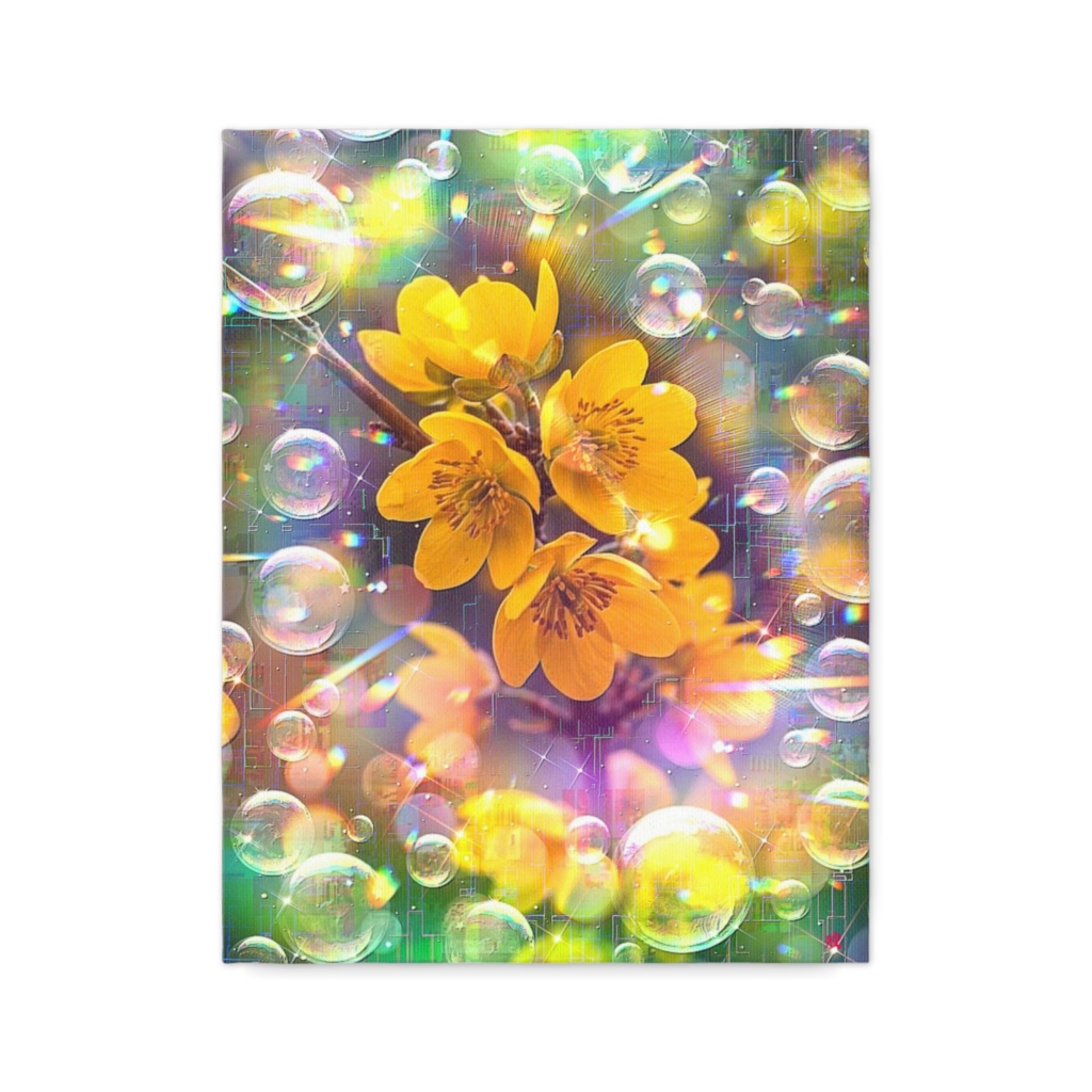 a-2362 小さな温もりを重ねて Whispers of Spring キャンバスアート - F6