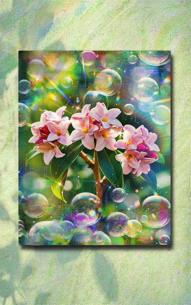 a-2372 萌芽の光 Budding Dreams キャンバスアート - F6
