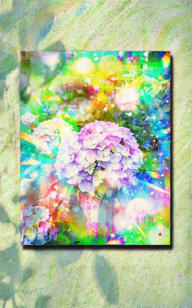 a-1924 永遠の愛 The Hydrangea キャンバスアート - F6