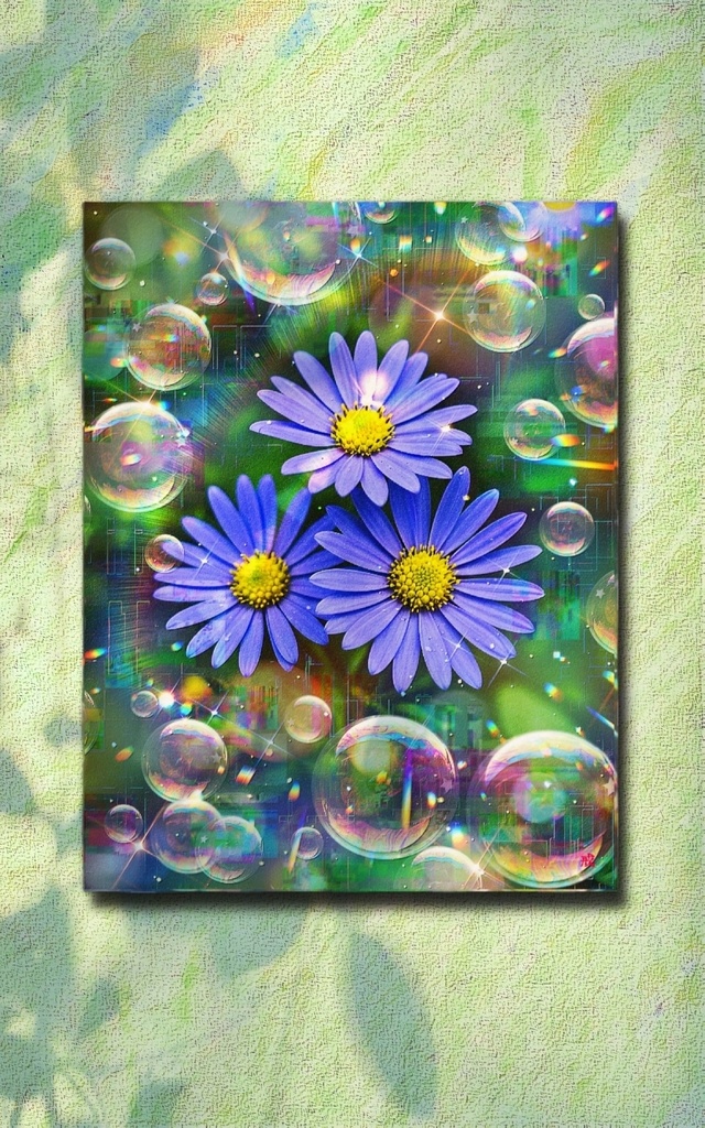 a-2374 春を待つ朝 Spring's Light キャンバスアート - F6