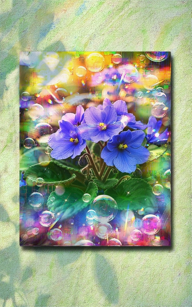 a-2375 小さな愛の光 Innocence in Bloom キャンバスアート - F6