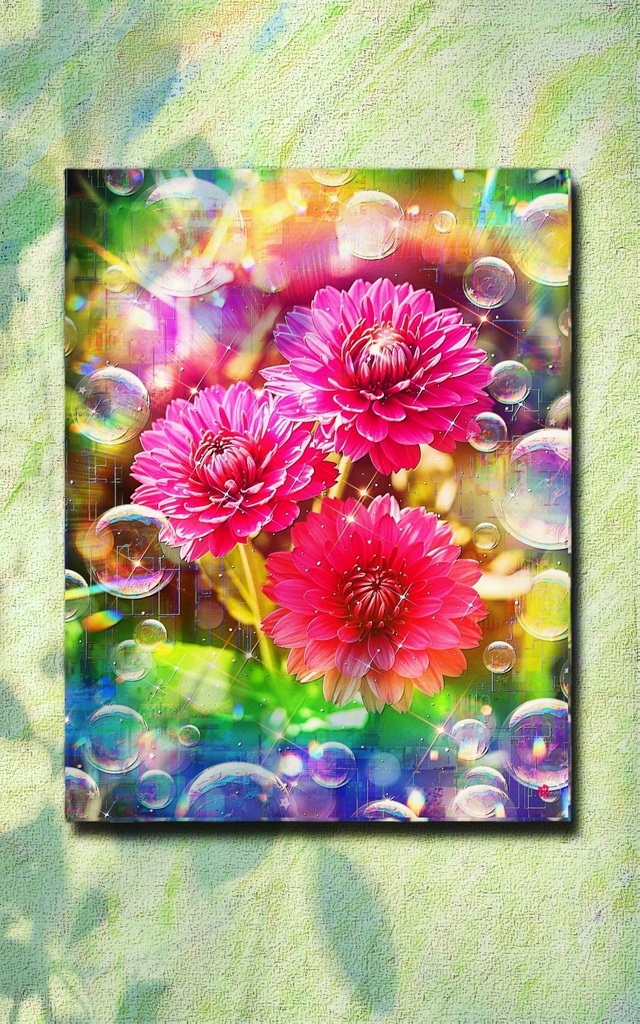 a-2378 冬麗の虹 Blessed Moments キャンバスアート - F6