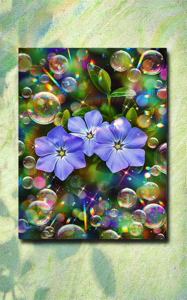 a-2379 光風霽月の庭 Eternal Spring キャンバスアート - F6