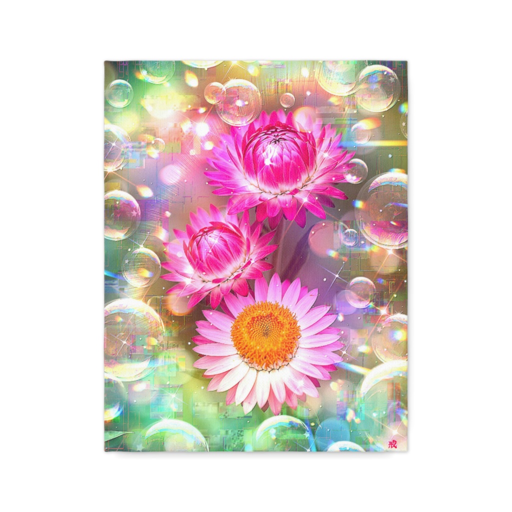 a-2381 春隣の虹 Blessing of Hope キャンバスアート - F6