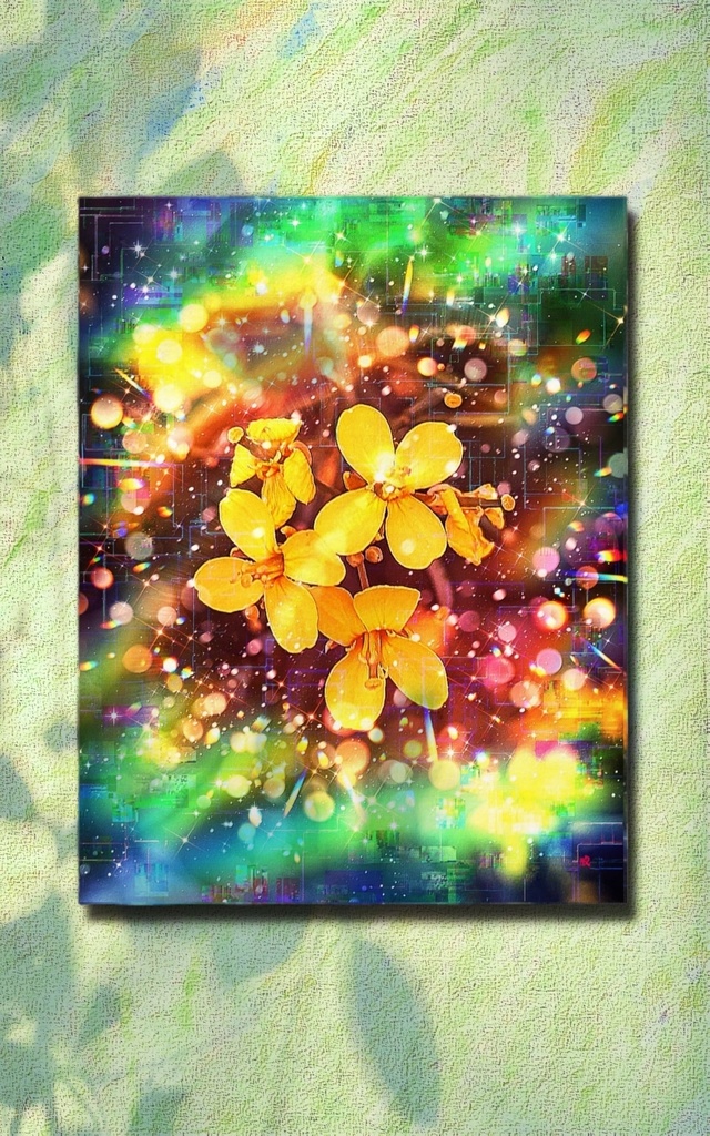 a-1912 花と魂 Flowers and the Soul キャンバスアート - F6