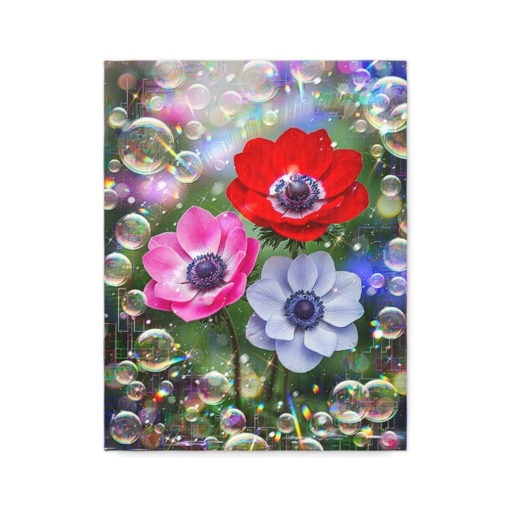 a-2386 春を待ち侘びて Hopeful Bloom キャンバスアート - F6