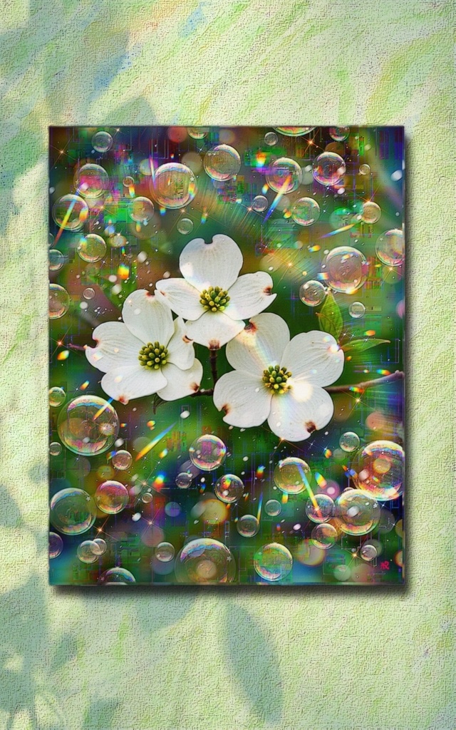 a-2390 麗春の庭 Blissful Bloom キャンバスアート - F6