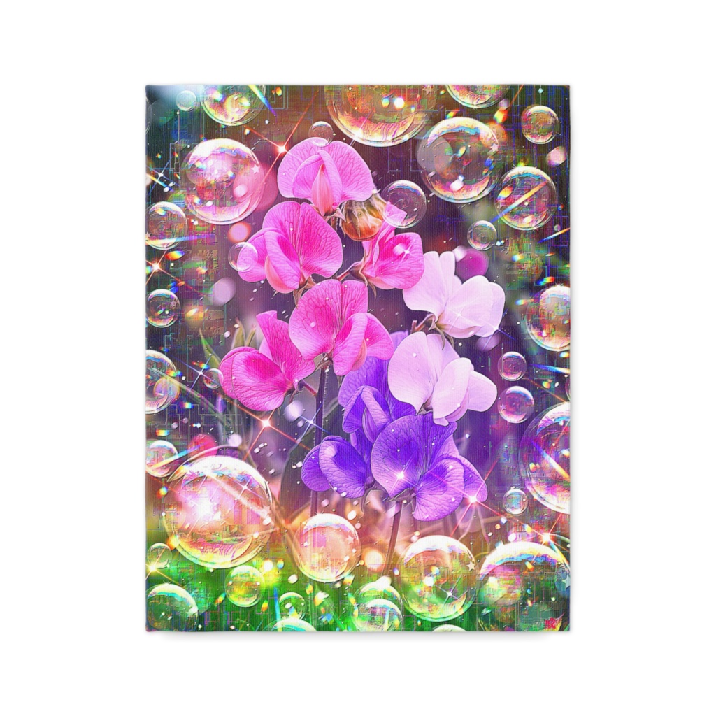 a-2391 春陽彩る庭の幸福 Eternal Bloom キャンバスアート - F6