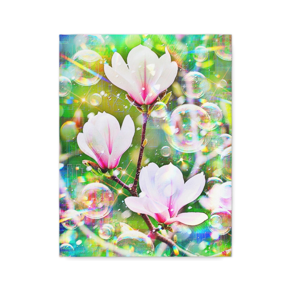 a-2393 春隣の夢 Whispered Bloom キャンバスアート - F6