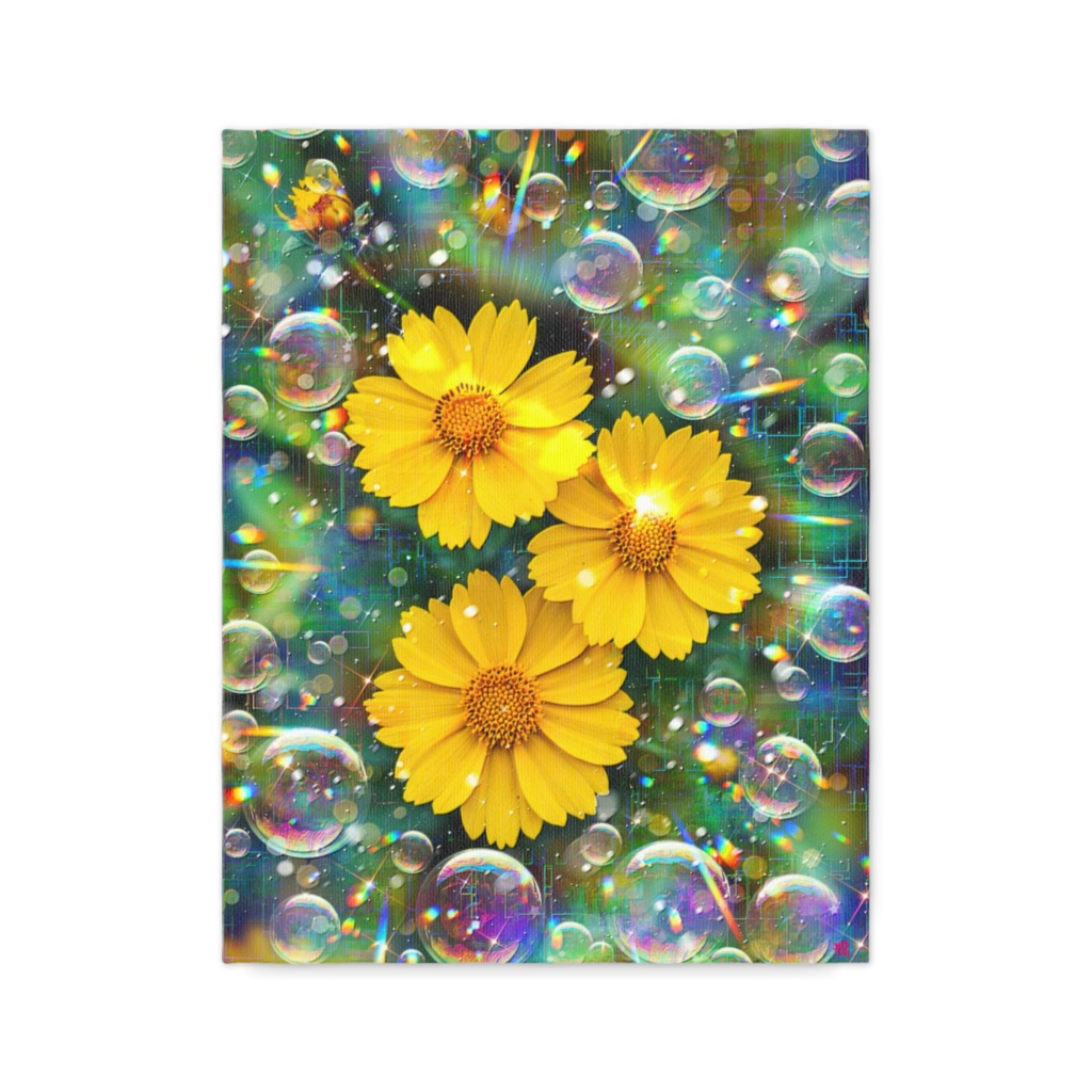 a-2403 未来を織る家族の庭 Harmony Unfolds キャンバスアート - F6