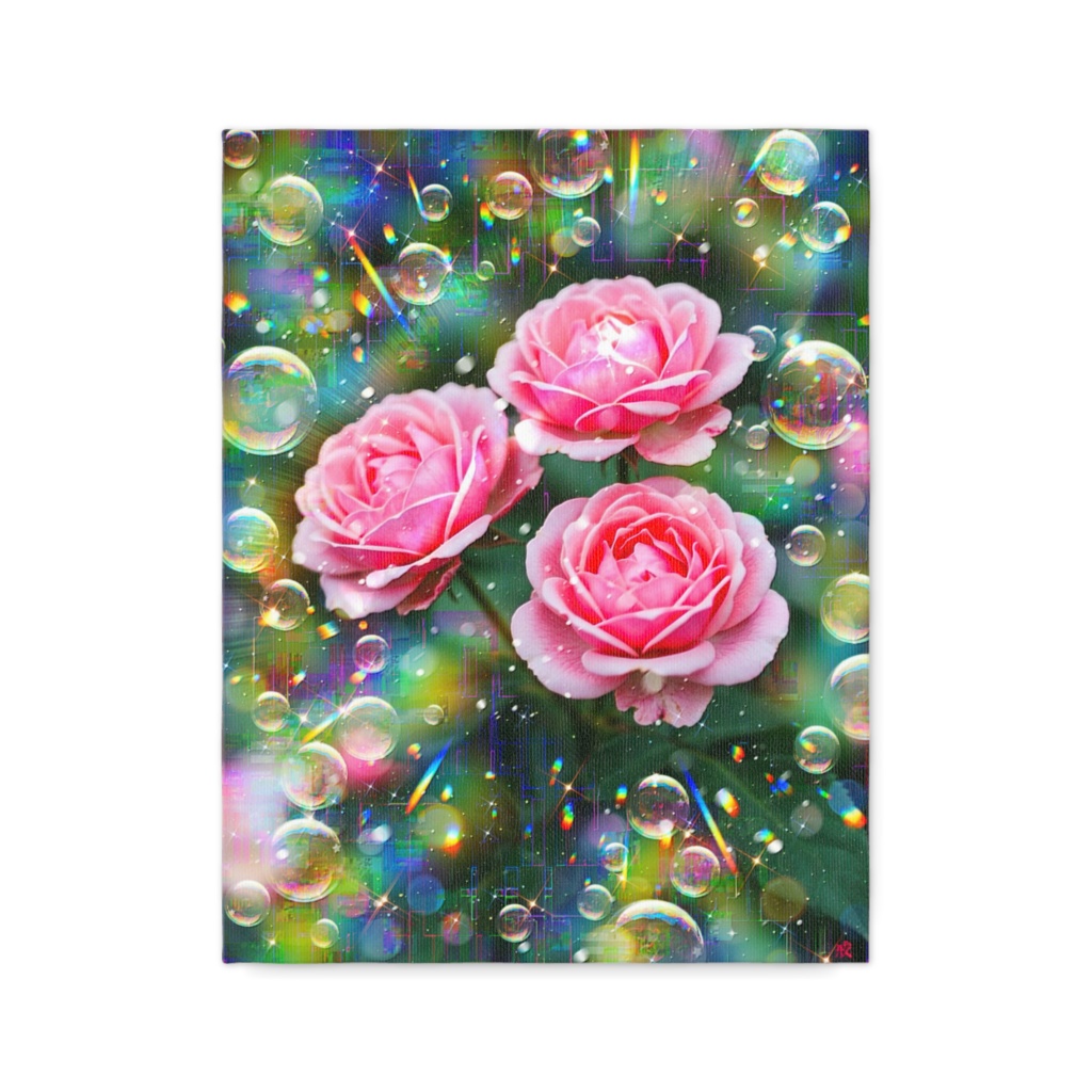 a-2404 夢紡ぐ彩りの日 Blessed Bloom キャンバスアート - F6