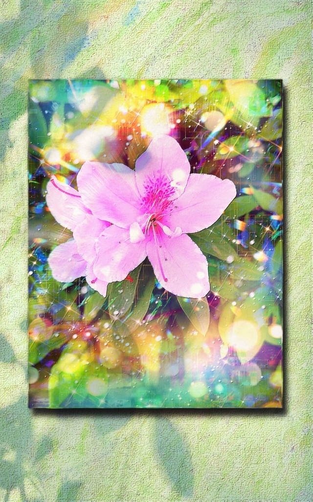 a-1893 癒しの花園 Garden of the light キャンバスアート - F6