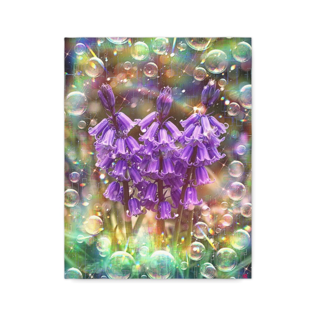 a-2409 風光る紫苑の調べ Hearts Untouched キャンバスアート - F6