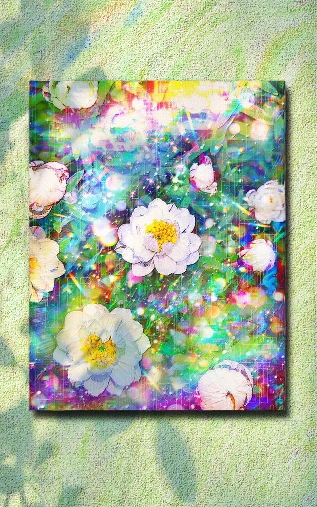a-1881 感謝と希望の庭 Hopeful Gratitude キャンバスアート - F6