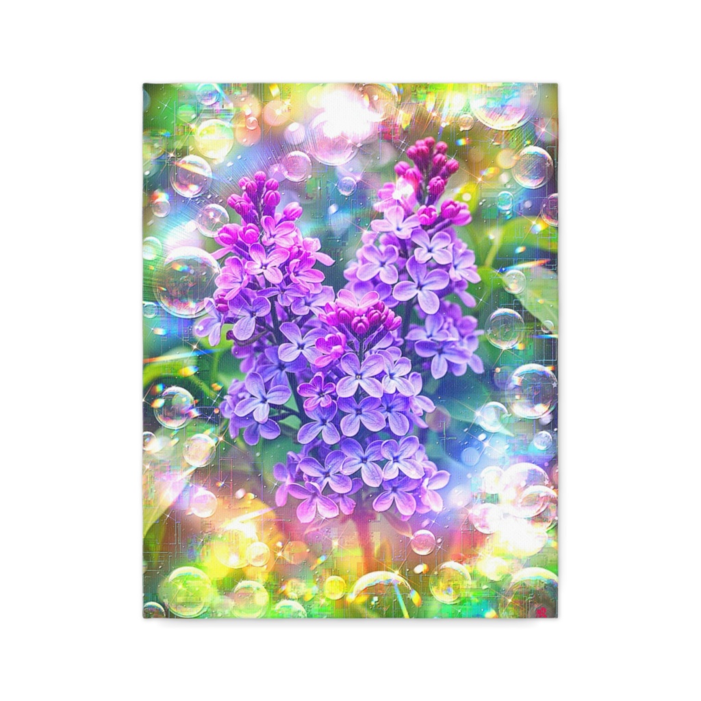 a-2433 惜春泡影の庭 Cherished Blossom's Grace キャンバス - F6