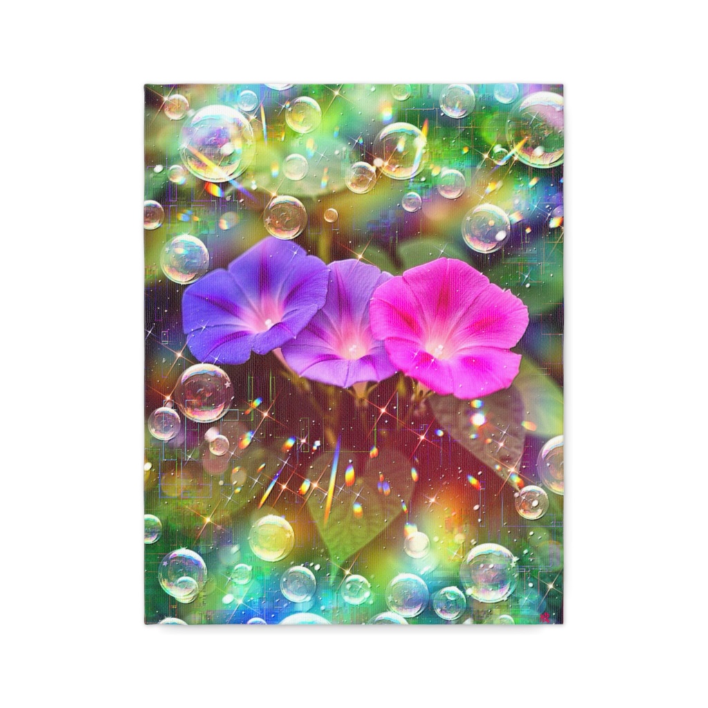 a-2440 七彩の縁咲く庭 Love's Embrace キャンバスアート - F6