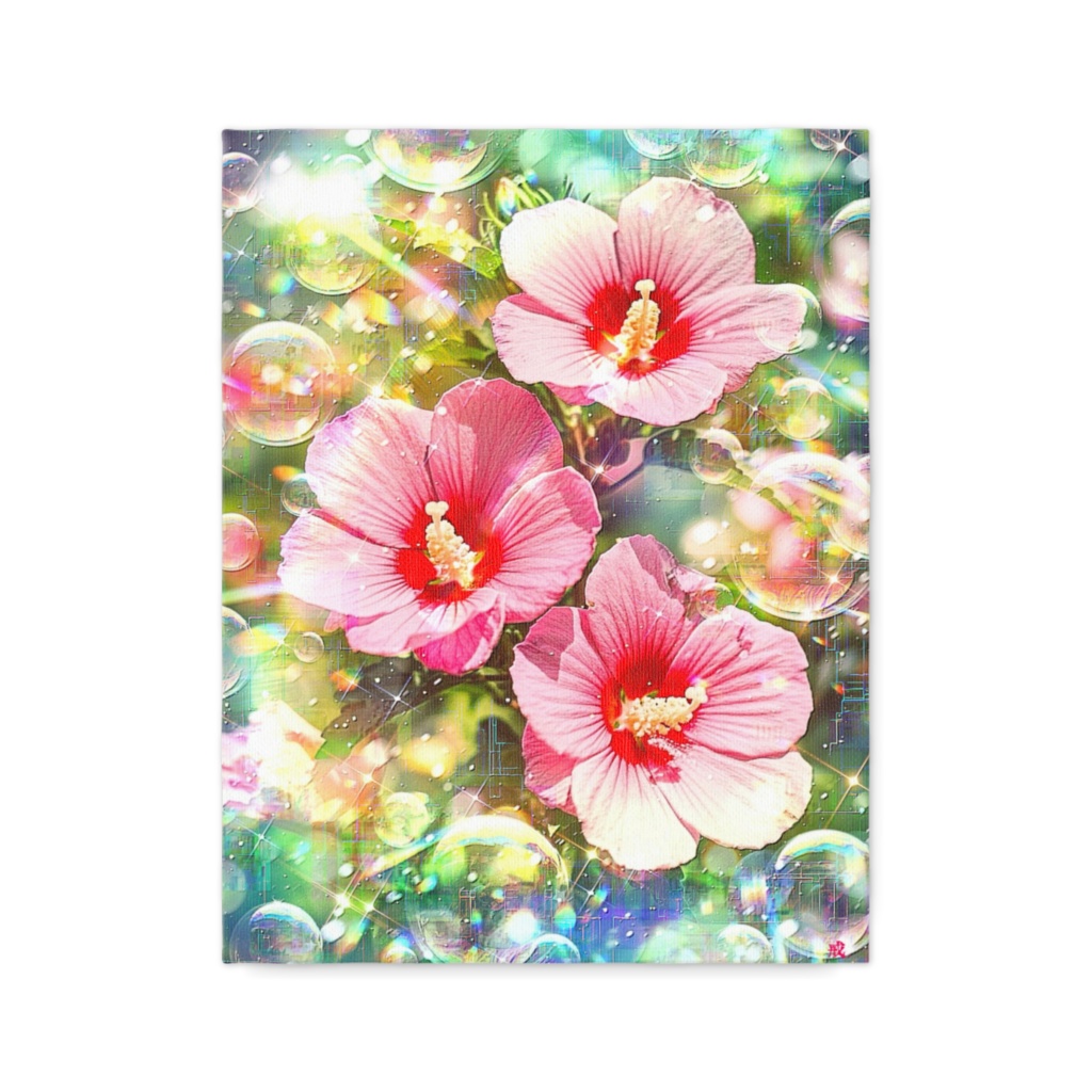 a-2463 潮光に輝く祷の華 Cherished Bloom Moments キャンバス - F6