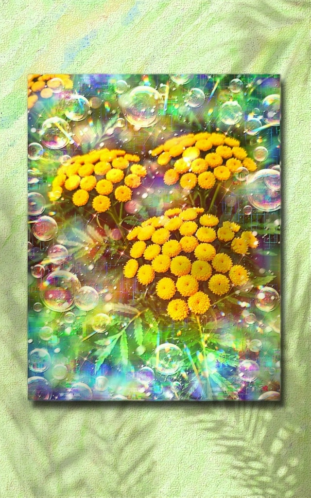a-2464 万雷に咲く慈愛の黄金 The Virtues of Peace キャンバスアート - F6