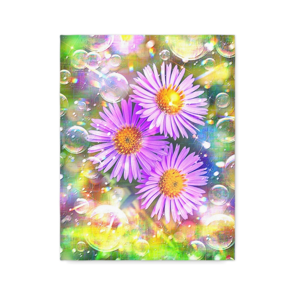 a-2488 秋の園に舞う光の残響 Where Memories Blossom キャンバスアート - F6