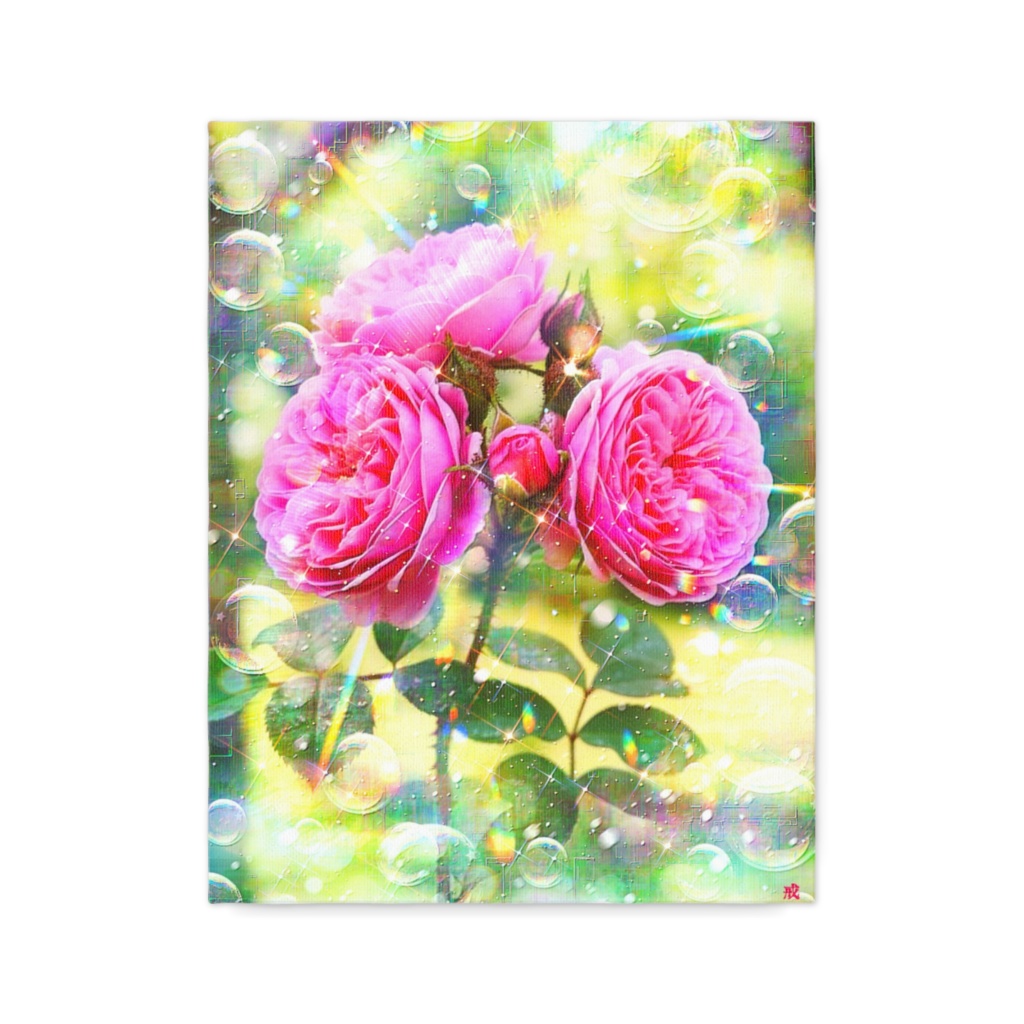 a-2497 秋の庭に咲く無垢なる愛 Prayer Unbound キャンバスアート - F6