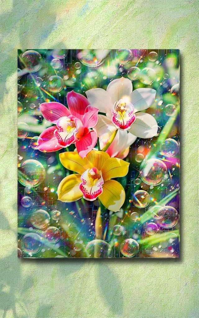 a-2508 天光の庭に咲く慈しみの祈り A Pure Devotion