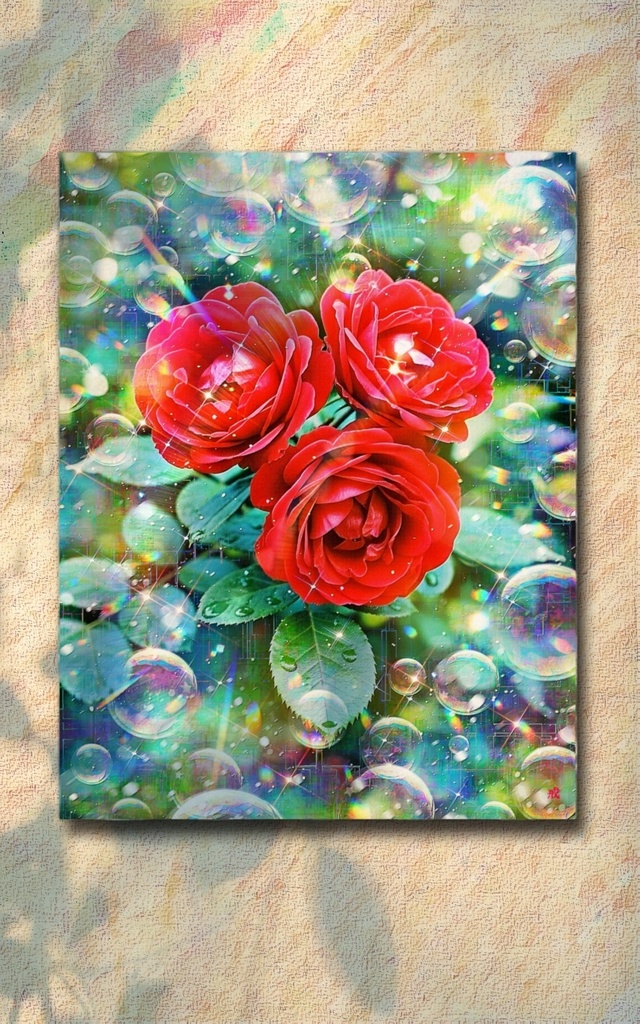 a-2509 水澄む庭の愛しき微笑み Tender Morning