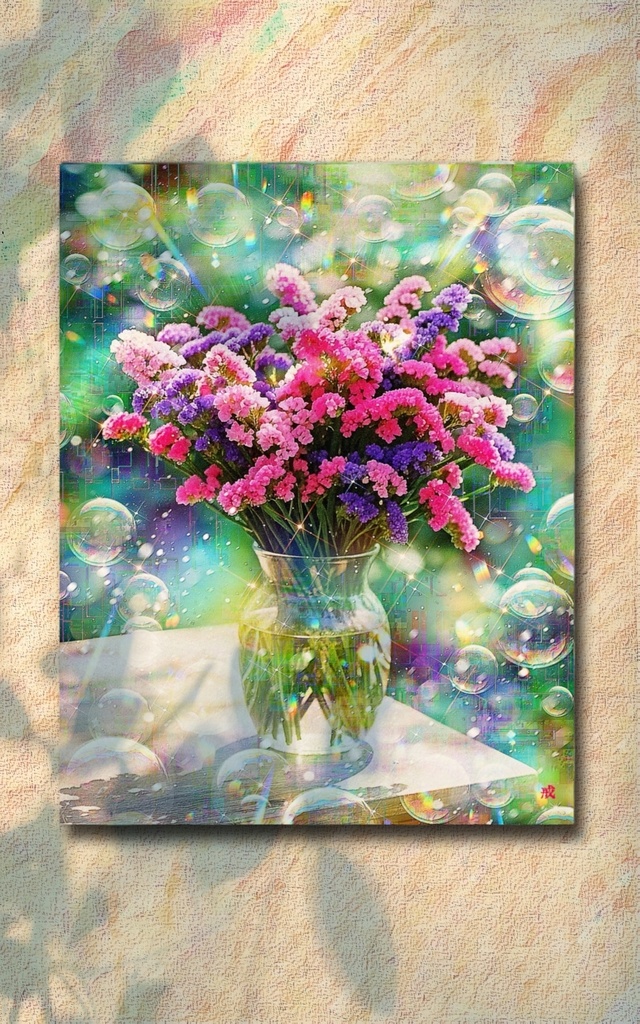 a-2513 家族の微笑み咲く冬麗の朝 Everlasting Grace