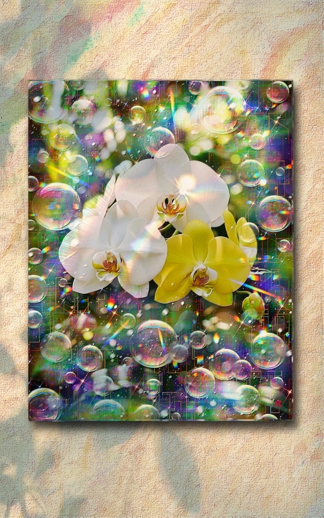 a-2544 祈りの陽降る瑞気の朝 Blessings in Bloom